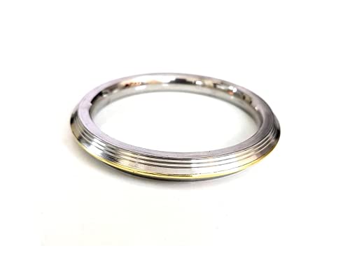 Silver Gold Plated Steel Punjabi Style Sikh Gents Heavy Kada Bangle Made With Stainless Steel For Men, Boys With Curved Edges By The Amritsar Store - The Amritsar Store