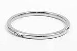 The Amritsar Store Personalised ROUND Metallic Stainless Steel Kada for Men 5 mm thickness (NO EDGES) - The Amritsar Store