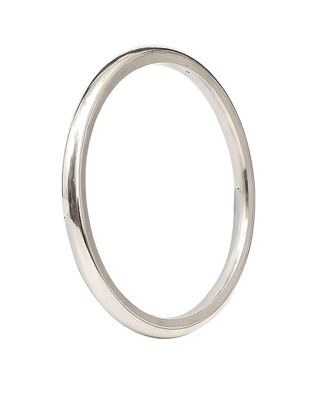 The Amritsar Store ROUND Metallic Stainless Steel Kada for Men 5 mm thickness (NO EDGES) - The Amritsar Store