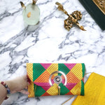 Phulkari Clutch For Women Handcrafted Punjabi Phulkari Clutch By The Amritsar Store - The Amritsar Store