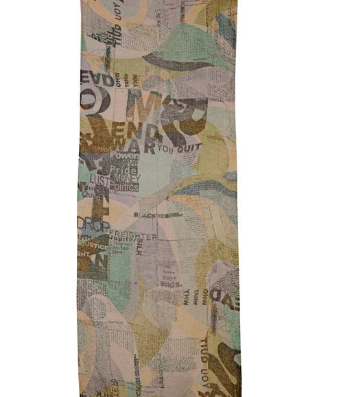 Read Me- Newspaper Print Scarf - The Amritsar Store