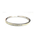 Stainless Steel Kada for Ladies (Golden Thin Line of Brass, Customised) By The Amritsar Store - The Amritsar Store