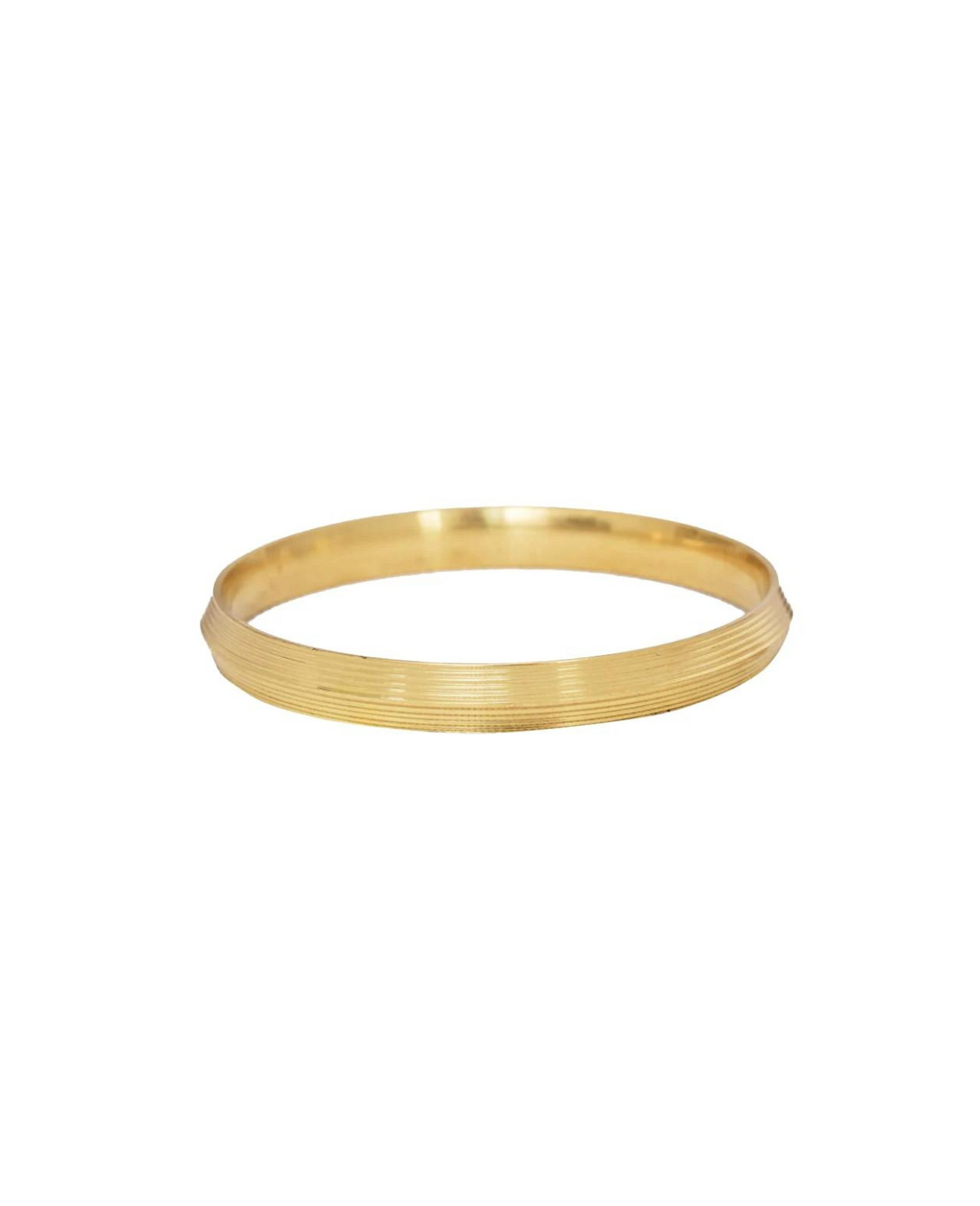 Designer Brass Kada (Lines,Mens) 6 mm Thickness by The Amritsar Store - The Amritsar Store