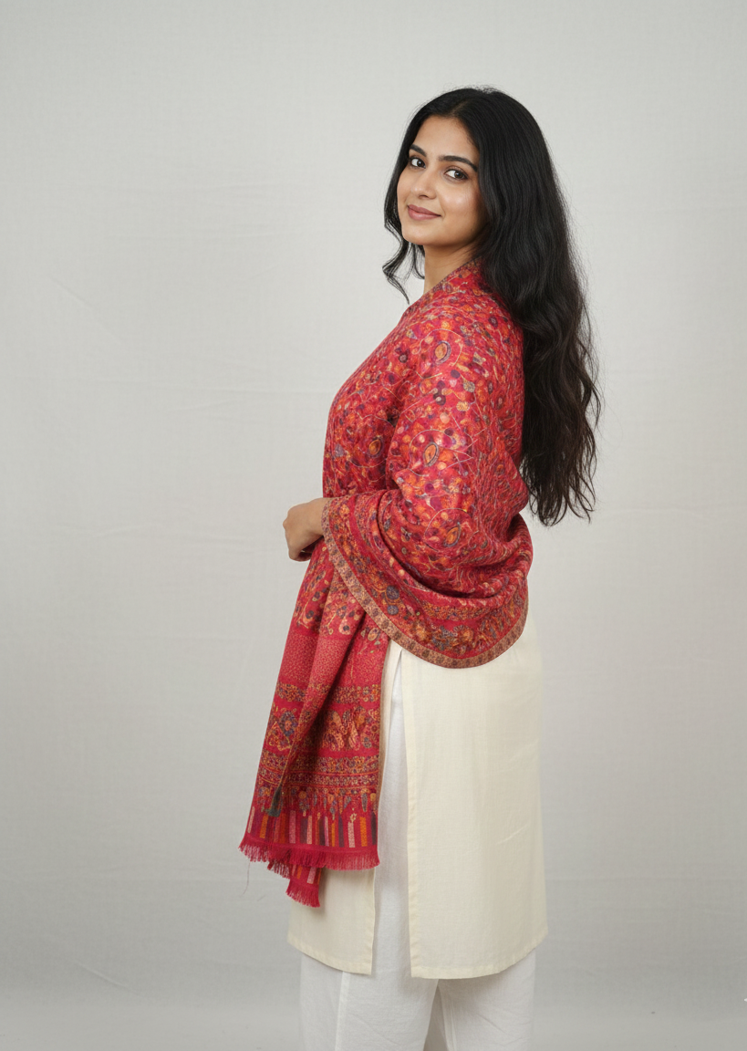 The Amritsar store Kashmiri Jaal ,Intricate Paisley & Floral Weave