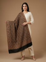 The Amritsar Store Jaal Weave Shawl, Intricate Paisley, Shawl For Women