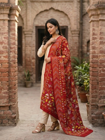 Phulkari Bagh Dupatta – Hand Embroidered Heritage Dupatta | The Amritsar Store