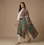 Kani Shawl – Mughal Darbar Palace, Procession & Garden Story Weave | The Amritsar Store