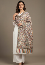 The Amritsar Store Womens Elegant Multicolor Floral Paisley Shawl