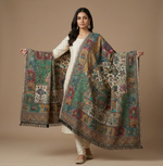 Kani Shawl – Mughal Darbar Palace, Procession & Garden Story Weave | The Amritsar Store