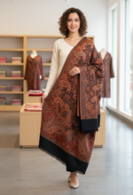 Evergreen Elegance: Kashmiri Kani Jamawar Shawl for Women