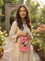 Phulkari Potli – Hand Embroidered Punjabi Potli Bag | The Amritsar Store