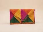 Multicolor Phulkari Embroidered Clutch Wallet for Women |The Amritsar Store