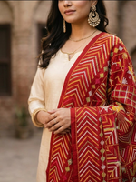 Phulkari Bagh Dupatta – Hand Embroidered Heritage Dupatta | The Amritsar Store