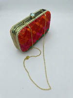 Phulkari Clutch – Multicolor Punjabi Embroidered Clutch | The Amritsar Store