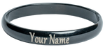 CUSTOMIZED Mens Kada Black painted, Laser Marked with personal message by The Amritsar Store