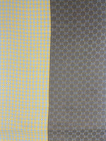 Two-Tone Houndstooth and Double-G Pattern Scarf (Reversible )