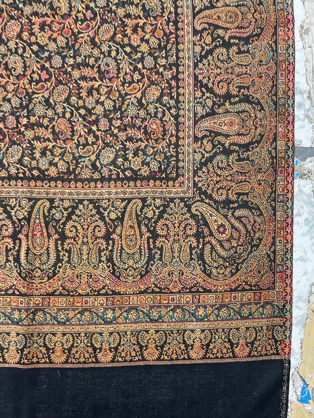 The Amritsar Store Jaal Weave Shawl, Intricate Paisley