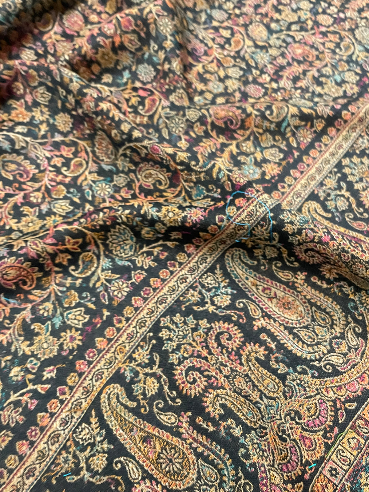 The Amritsar Store Jaal Weave Shawl, Intricate Paisley