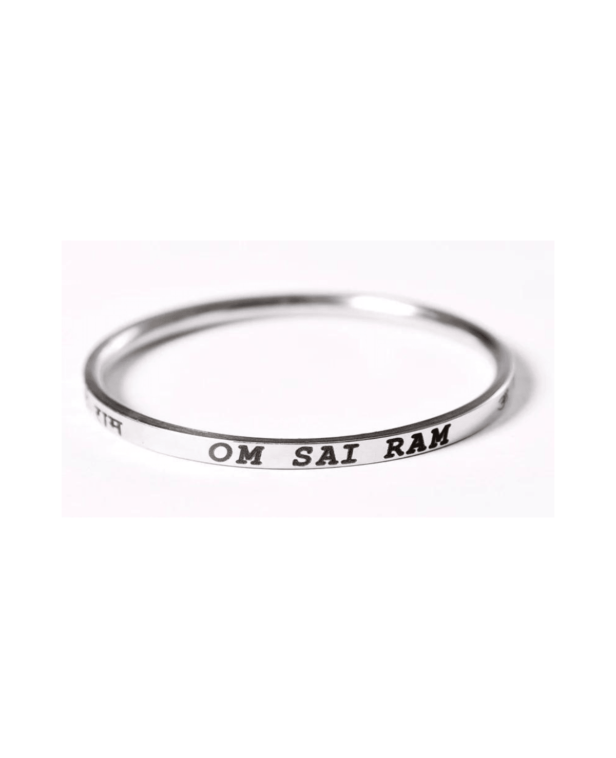 Punjabi Mens Kada Stainless Steel Laser Marked With "Om Sai Ram" by The Amritsar Store - The Amritsar Store