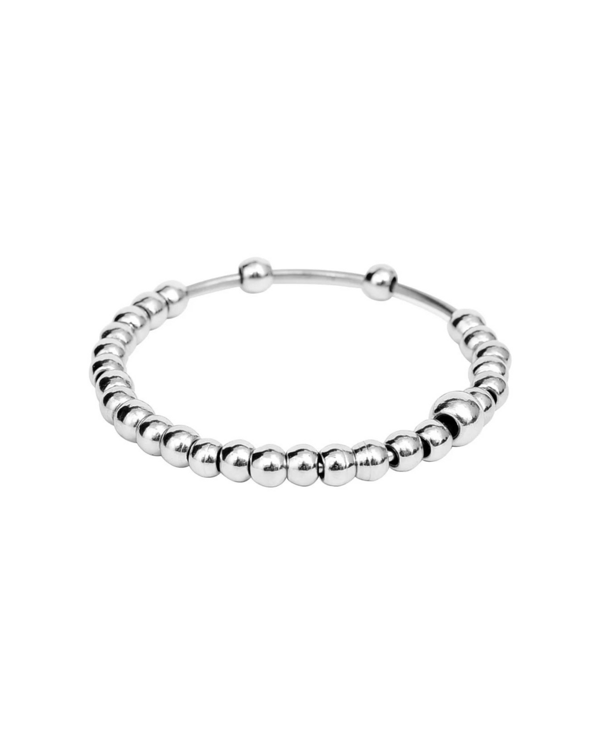 Simran beads Stainless Steel Kada (27 beads) by The Amritsar Store - The Amritsar Store