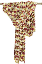 Beige Blossom Heritage stole by The Amritsar Store