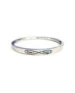 Stainless Steel Unisex Infinity Symbol Customised Kada By The Amritsar Store - The Amritsar Store