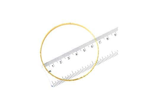 Men’s plain stainless steel flat kada bracelet with 8 mm thickness by The Amritsar Store, classic Punjabi Sikh bangle design for daily wear