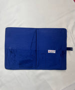 The Amritsar Store Handmade Blue Embroidered Fabric Document File with Traditional Mirror Work Detailing