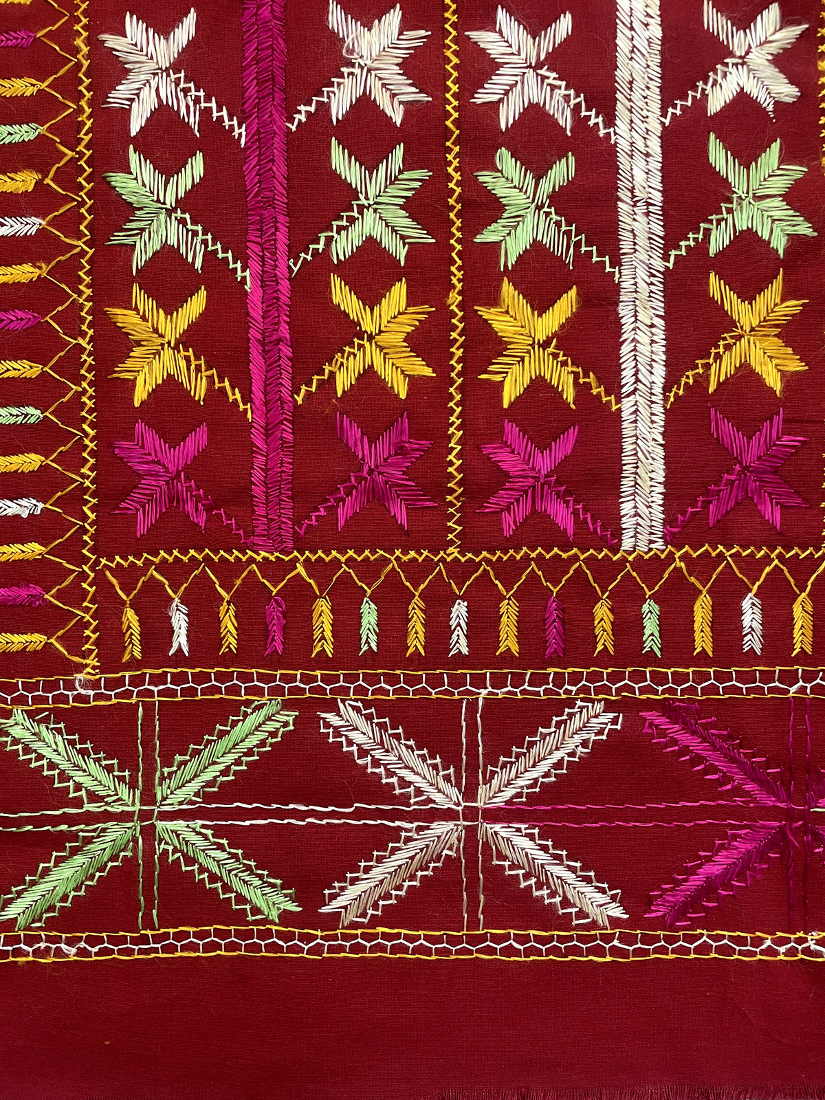 Multicolor Punjabi embroidered Phulkari Bagh dupatta for women by The Amritsar Store with traditional handcrafted ethnic embroidery