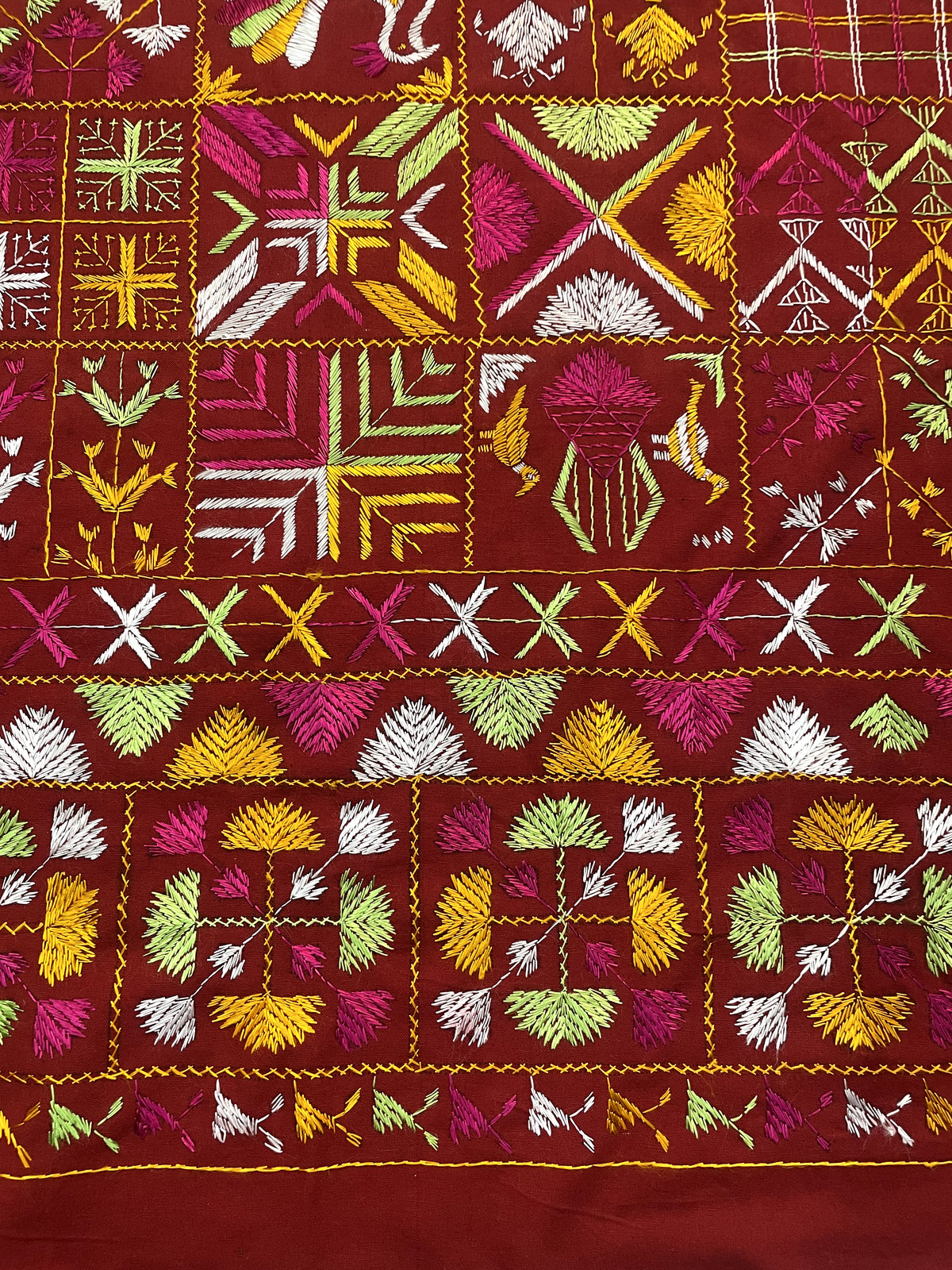 Hand Embroidered Phulkari Bagh Punjabi Heritage Dupatta for Women by The Amritsar Store
