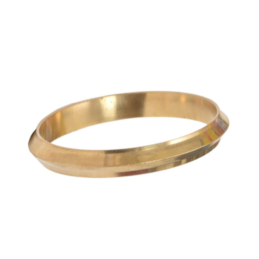 Pure Punjabi Brass Kada for Men with Edges By The Amritsar Store - The Amritsar Store