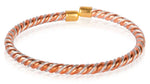 Copper & steel designer bangle by The Amritsar Store, freesize openable kada with stylish dual-tone finish suitable for men and boys.