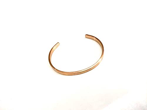 Rose gold stainless steel 3mm openable free size customised bangle bracelet for girls and women by The Amritsar Store