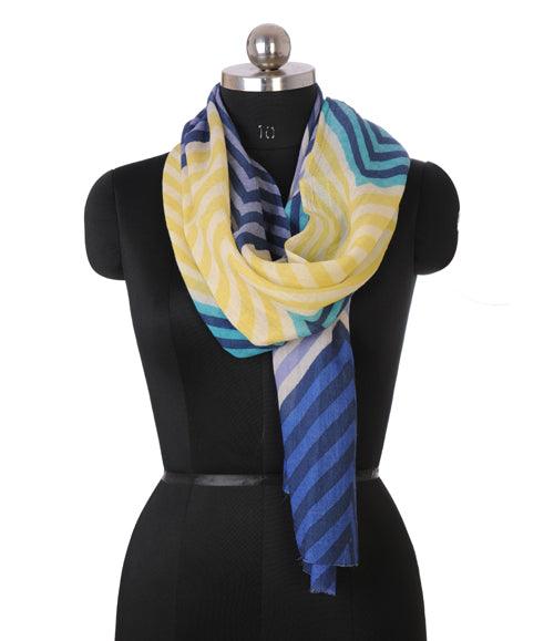 Rainbow Zig Zag Scarf - The Amritsar Store