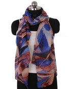 Multicolor Abstract Art Digital Print Scarf - The Amritsar Store