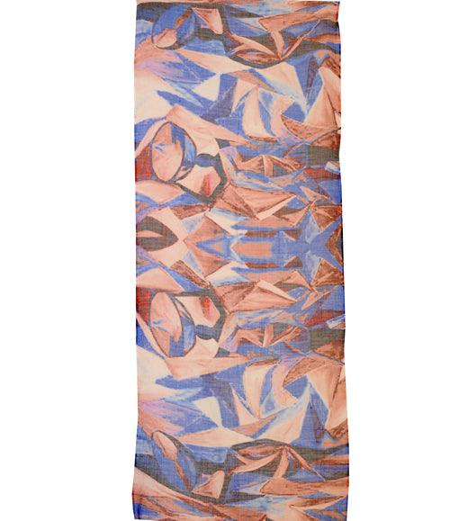 Multicolor Abstract Art Digital Print Scarf - The Amritsar Store