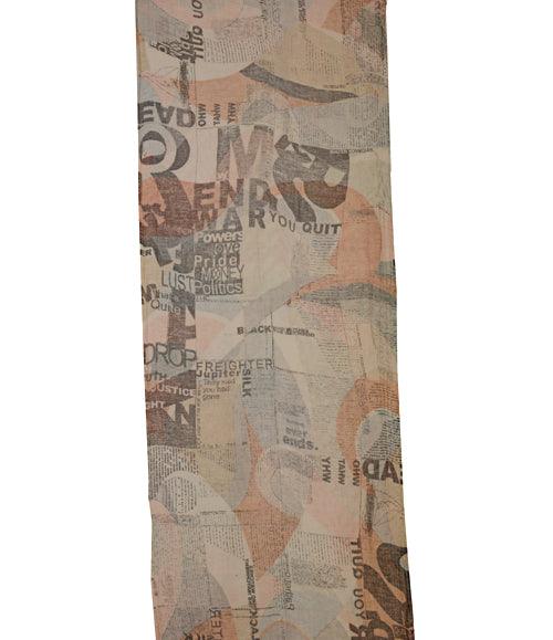 Read Me- Newspaper Print Scarf - The Amritsar Store