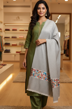 The Amritsar Store Heritage Drapes Women’s Traditional Kashmiri Kani Shawl – Intricate Woven Design in Classic Style