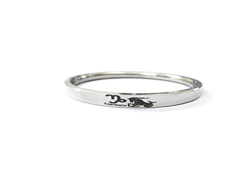 Stainless Steel Sun Sign Unisex Punjabi Kada with engraved zodiac symbol by The Amritsar Store, sleek silver finish bracelet for men and women