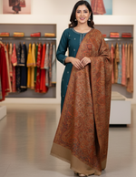 The Amritsar Store Evergreen Elegance Kashmiri Kani Jamawar Shawl for Women – Traditional Woven Design in Rich Patterns