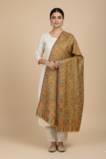 "The Amritsar Store Kashmiri Jaal Weave Shawl in Fine Wool – Multicolor Paisley Design