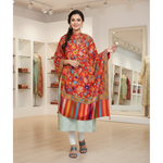 The Amritsar Store Women’s Kalamkari Shawl – Handcrafted traditional art shawl with detailed motifs, showcasing authentic craftsmanship and timeless elegance.