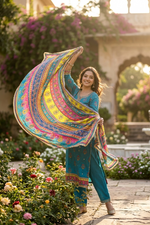 The Amritsar Store embellished dupatta with mirror and stone work detailing, traditional ethnic designer dupatta for women