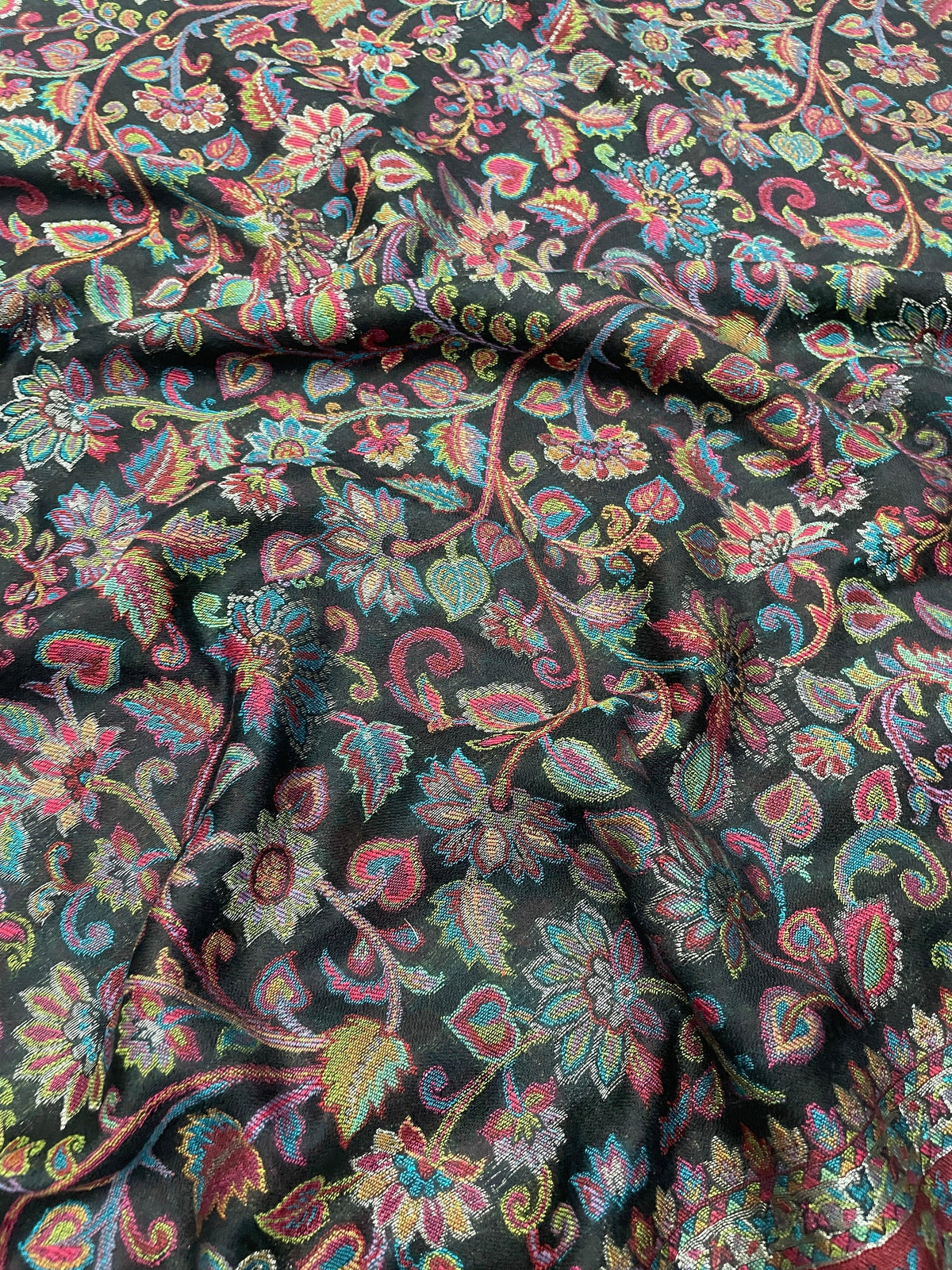 Women's Shawl – Floral Jaal Heritage Woven Designer Wrap | The Amritsar Store - The Amritsar Store