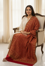 "The Amritsar Store Fine Wool Jaal Weave Shawl – Intricate Paisley Design