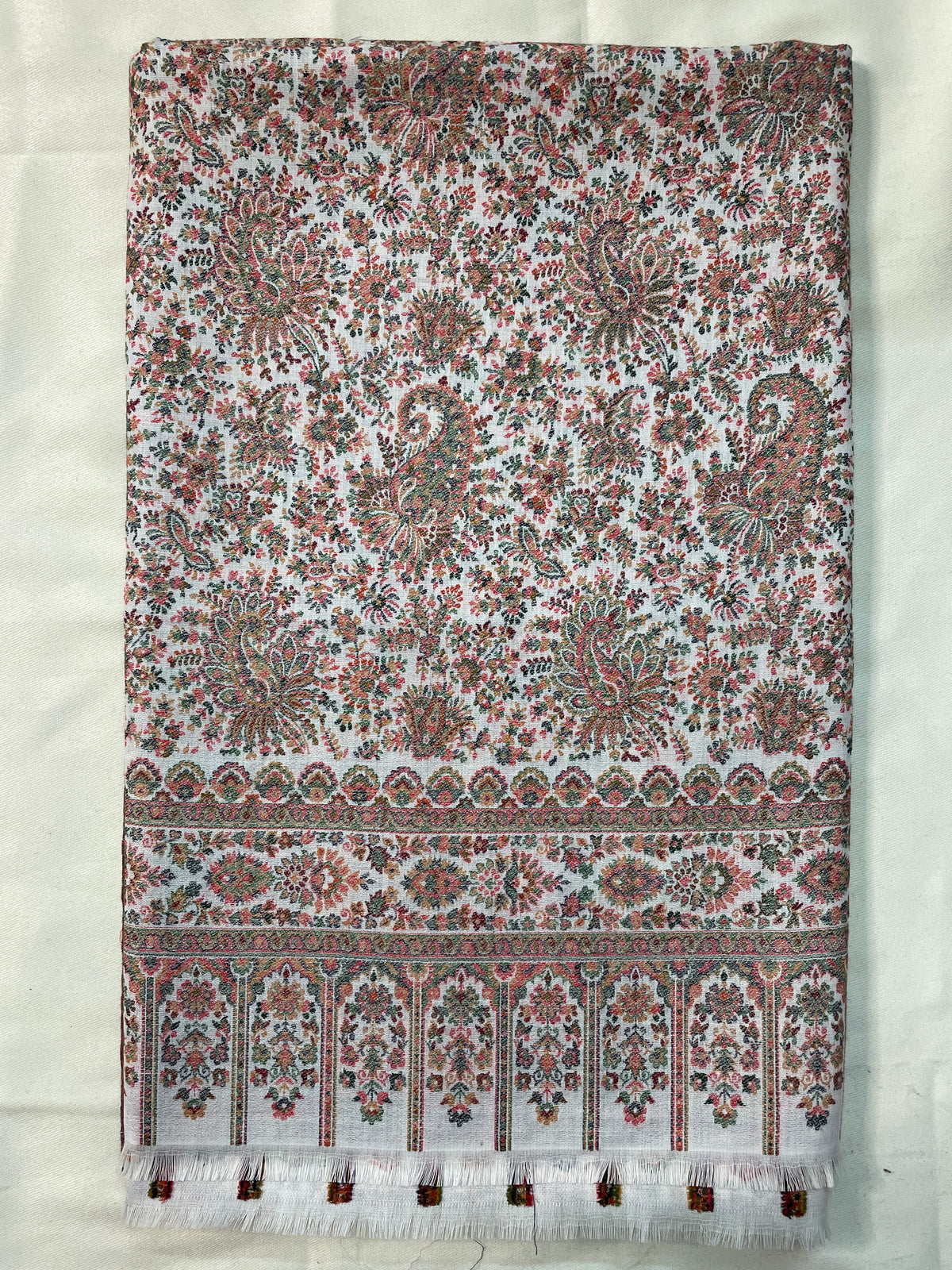 "The Amritsar Store Men's Fine Wool Kani Shawl with Intricate Paisley Pattern – Soft and Luxurious Winter Wear"