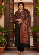 The Amritsar Store Evergreen Elegance Kashmiri Kani Jamawar Shawl for Women – Traditional Woven Design in Rich Patterns