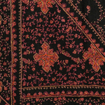 The Amritsar Store Black Pashmina Shawl with Intricate Sozni Hand Embroidery – Elegant Kashmiri Craftsmanship