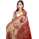 Women's Shawl, Jamawar Kani Shawl, Kashmiri Shawl, Paisley Design Woven Shawl, Faux Wool Shawl, Warm Shawl, Shawl For Women - The Amritsar Store