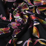 Black Multicolor Embroidery Aari Kashimir Pure Wool Shawl - The Amritsar Store